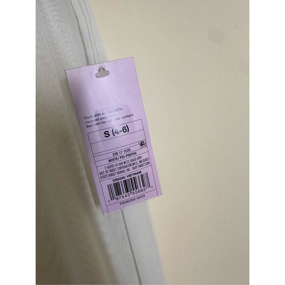 Wild Fable White Sheer High Rise Swim Coverup Size Large Up Flare Pants - Picture 3 of 3